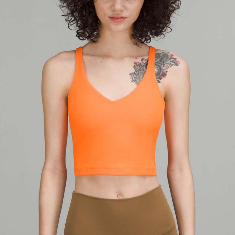 Lululemon Align Tank Top Orange, Size 4
